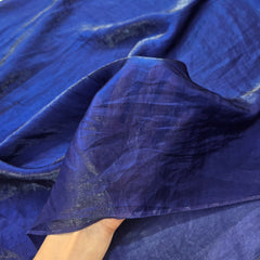 Blue Color Two - Tone Soft Organza