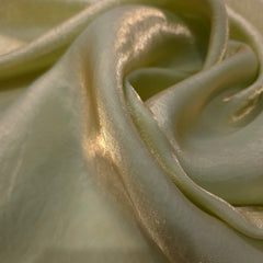 Light Moss Green Color Two - Tone Soft Organza
