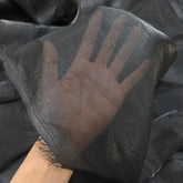 Black Color Two - Tone Soft Organza