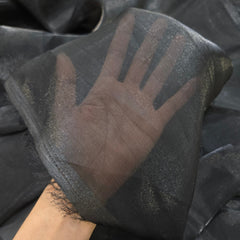 Black Color Two - Tone Soft Organza