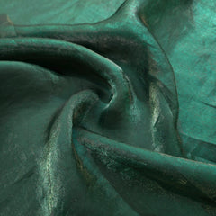 Deep Emerald Green Two - Tone Soft Organza