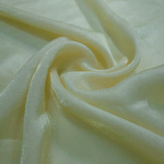 Pastel Lemon Yellow Color Two - Tone Soft Organza