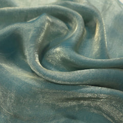 Teal Blue Color Two - Tone Soft Organza