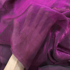 Purple Color Two - Tone Soft Organza