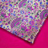 Morpankhi Paithani Brocade Silk Fabric
