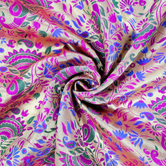 Morpankhi Paithani Brocade Silk Fabric