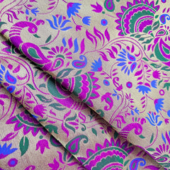 Morpankhi Paithani Brocade Silk Fabric