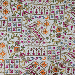 Resham Raw Silk with Embroidery work of Sequins and Zari