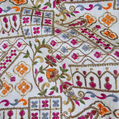 Resham Raw Silk with Embroidery work of Sequins and Zari