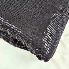 Ruhani Black Georgette Embroidered Fabric with Sequins