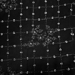 Meenakari Georgette with intricate Sequins Work and Floral Threadwork