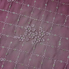 Meenakari Georgette with intricate Sequins Work and Floral Threadwork