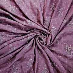 Meenakari Georgette with intricate Sequins Work and Floral Threadwork