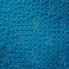 Meenakari Georgette with intricate Sequins Work and Floral Threadwork