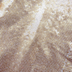 Zarkari Georgette Fabric with Golden Chevron Sequin Work