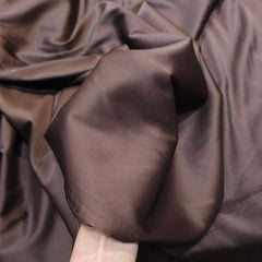 Chocolate Brown Imported Satin Fabric