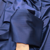 Navy Blue Imported Satin Fabric
