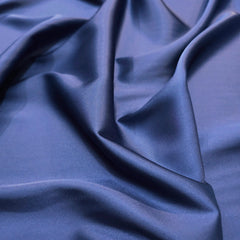 Navy Blue Imported Satin Fabric