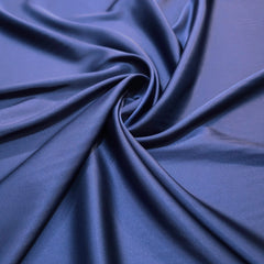 Navy Blue Imported Satin Fabric