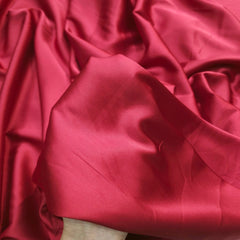Cherry Red Imported Satin Fabric
