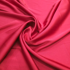 Cherry Red Imported Satin Fabric