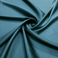 Dark Teal Imported Satin Fabric