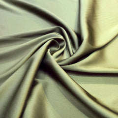 Olive Green Imported Satin Fabric
