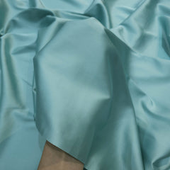 Acqa Blue Imported Satin Fabric