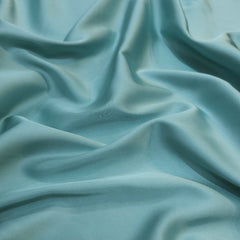 Acqa Blue Imported Satin Fabric
