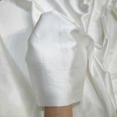 Pure White Imported Satin Fabric