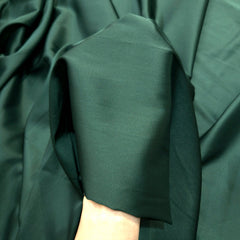 Bottle Green Imported Satin Fabric