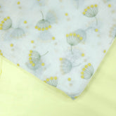 Eywa Yellow Floral Embroidered Maheshwari Fabric