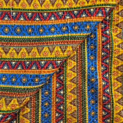 Reshmi Multiccolor Velvet Fabric with Sequins Work