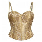 Designer Readymade Corset on Golden Brocade Fabric