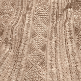 Gold Embroidered Dyeable Tissue Fabric with Gemetric Cutdana & Zari work in Linear Pattern