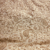 Gold Embroidered Dyeable Tissue Fabric with Gemetric & Floral Cutdana & Zari work