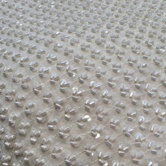 Embroidered Dyeable Georgette Fabric with White Sequin & Cutdana work