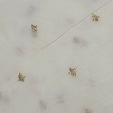 Gold Sequin on Dyeable Georgette Fabric with Butta Work