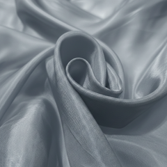 Ice Grey Soft Satin Fabric