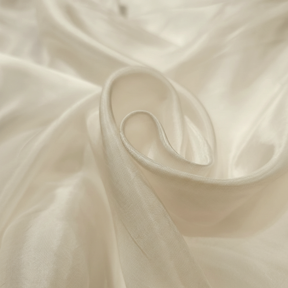 Ivory Soft Satin Fabric