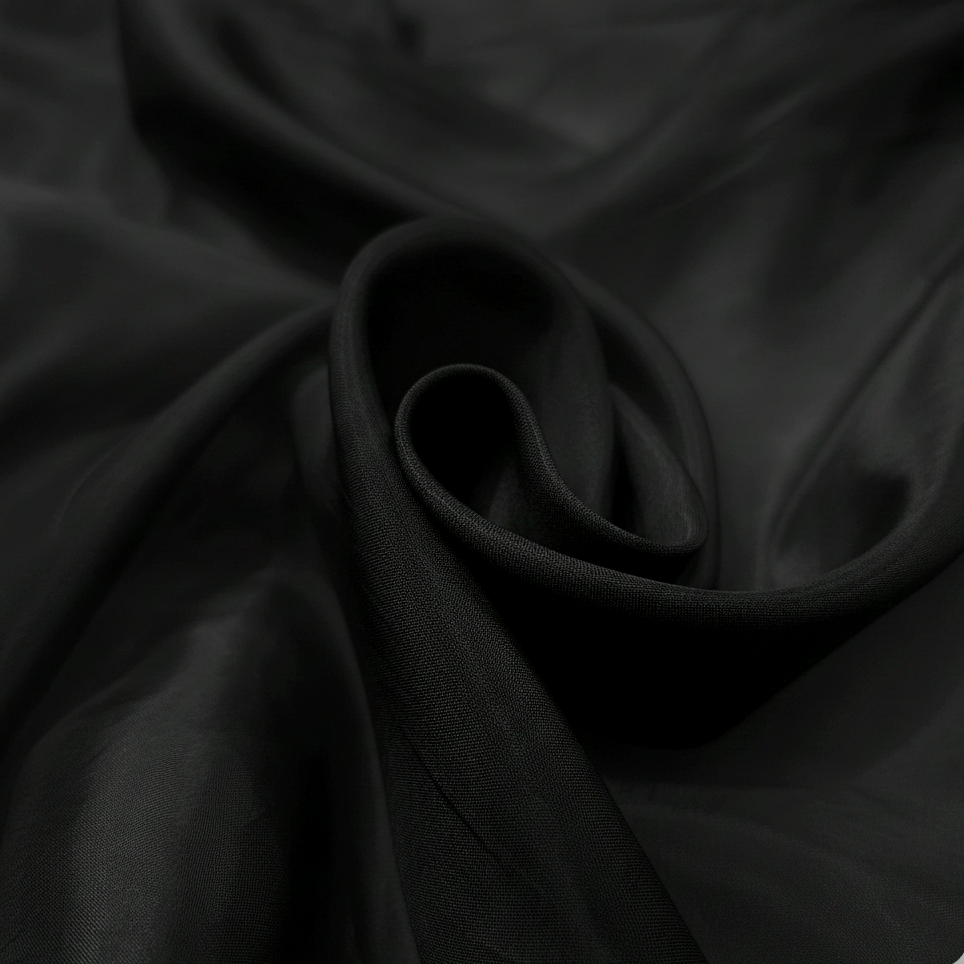 Black Soft Satin Fabric