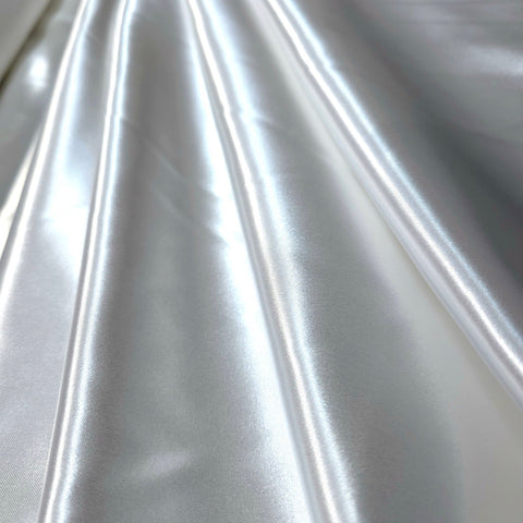 Bridal Thick Liquid Satin White Fabric