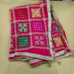 Pink Phulkari Dupatta