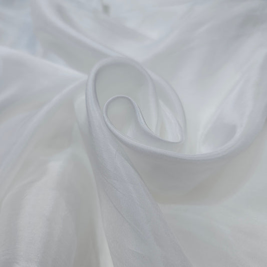 DYEABLE White Soft Satin Fabric 2992