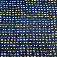 Elegant Handblock Ajrakh Print on Pure Modal Fabric – Floral Motifs on White Base