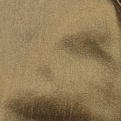 Shabnam Raw Silk Khaki Gold Color Blouse with Round Neckline