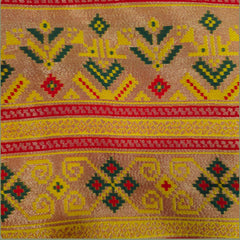 Manjusha Yellow Color Banarasi Brocade Blouse with Round Neckline