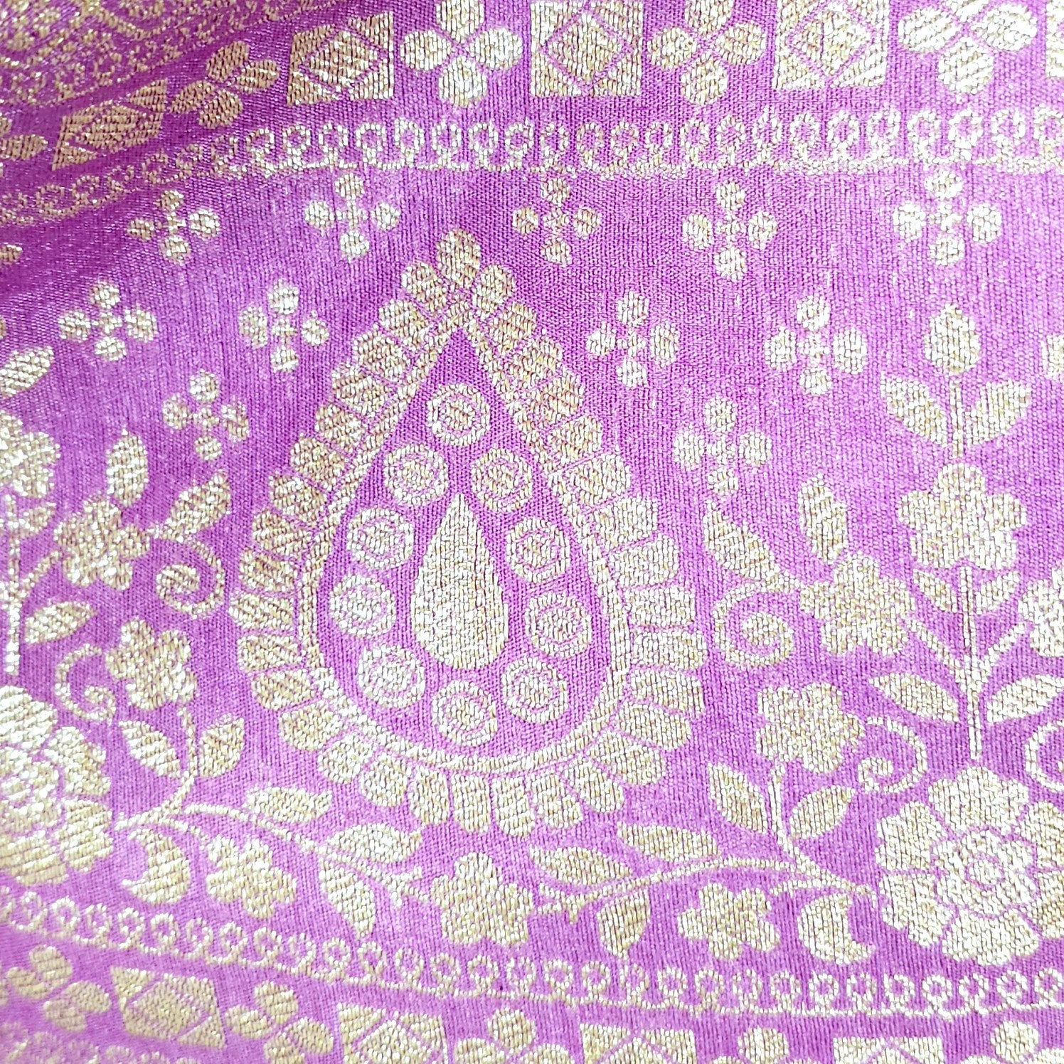 Nupur Lilac Color Banarasi Brocade Blouse with Sweetheart Neckline