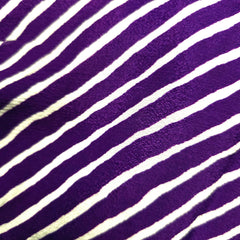 Purple Leheriya Blouse with Attached Sleeves and V Neckline