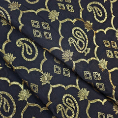 Swarnam Banaras Brocade on Dola Silk Fabric